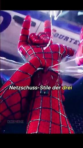 Why do the 3 Spider-Men shoot their webs so differently?