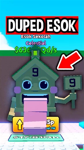 DUPED 636.23Qd/s ESOK SEKOLAH in Roblox Escape Tsunami For Brainrots