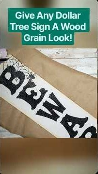 🔥Create a Wood Grain Interchangeable Home Decor Sign EASY! #dollartreediy #shesocraftdee #shorts