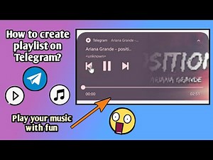 How to create music playlist on Telegram