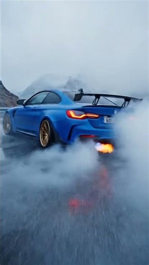 Frozen Blue Fury: M4 CSL Alpine Switchback Drift