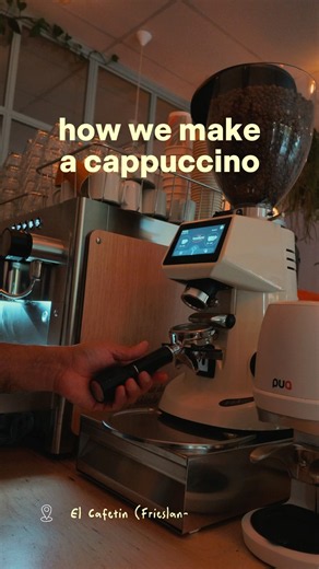 Answer: with a lot of love 🫶🏽☕️ #coffeetutorial #cappuccino #coffeetime