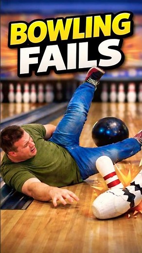 Bowling Gone WRONG Compilation 😂 #funny #fails