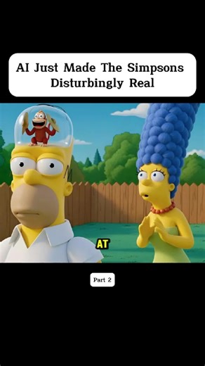 AI Just Made The Simpsons Disturbingly Real - Part 2 #thesimpsons #ai #fyp #viral