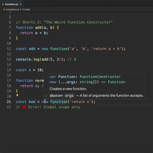 632 The Weird Function Constructor