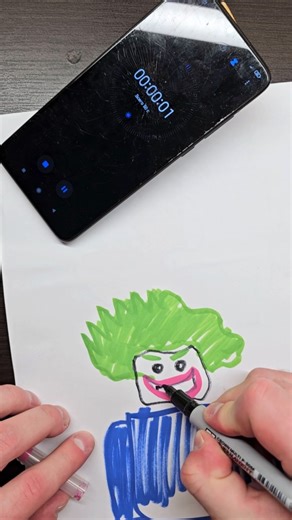 Drawing Lego Joker in 50Sec