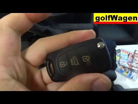 KIA Ceed key fob remote control battery change CR2032