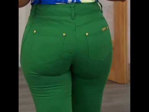 HSN model Ingrid models jeans 170