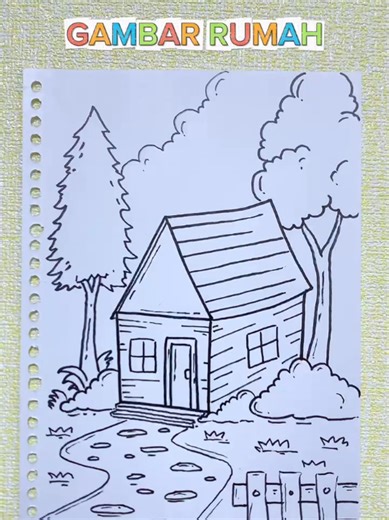 Cara Menggambar Rumah Simpel untuk Pemula