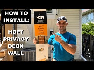 How To Install A Hoft Privacy Deck Wall
