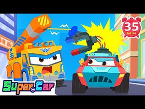 The Super Magnet Car | Rescue Cars | Car Cartoons & Nursery Rhymes | Kids Cartoons | Super Cars