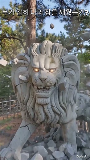 [AI제작] 사자동상 #사자 #동상