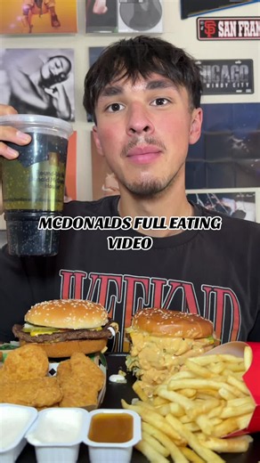 McDonald's Full Eating Video | ASMR Mukbang Food Content