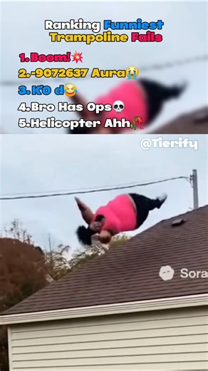 Ranking Trampoline Fails 😂 #shorts