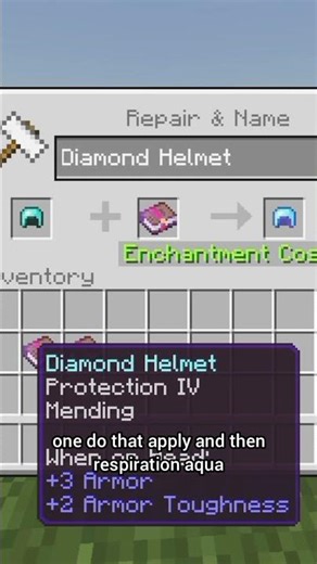 Best Helmet Enchants with Minimum XP!