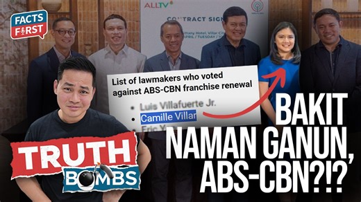 In this #FactsFirst #truthbombs, we discussed the conveniently overlooked context in the ABS-CBN deal with the Villars. | Christian Esguerra