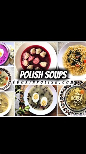 4.3K views · 67 reactions | Polish soups. My babcia Emilka always cooked soup for dinner. My favourites were: Beet soup and Sorrel soup, but I actually loved all of them. Healthy and great when you are on a diet too. https://cookinpolish.com/category/recipes/soups/ | Cook In Polish - Polish Food Recipes | Facebook
