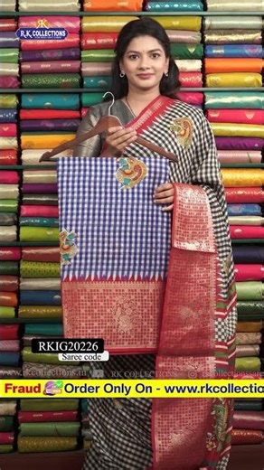 Semi Mangalagiri Silk Kalamkari Print Sarees I Wholesale Shop I‪@RKCOLLECTIONSIN‬