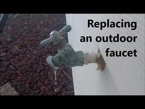 Replacing a leaking faucet: How to replace an outdoor faucet.