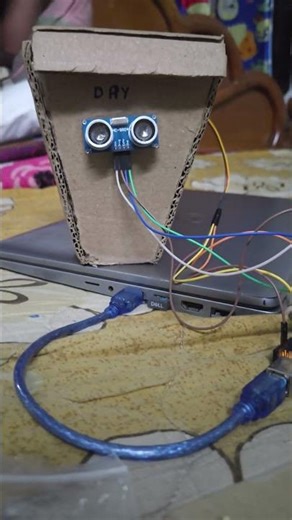 Smart Dustbin using Arduino Mega.