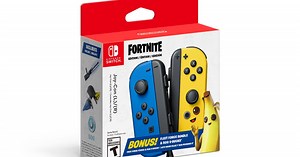 Fortnite Joy-cons: Blue and yellow Nintendo Switch controllers revealed