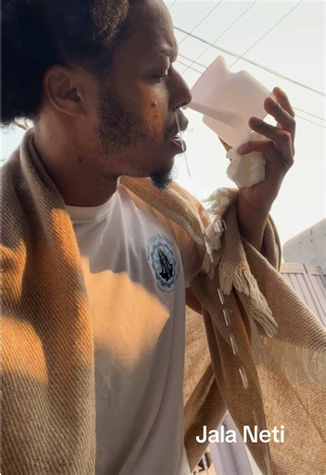 First time doing Jala Neti. Water in one nostril… out the other. Ancient yogis have been doing this for thousands of years to cleanse the sinuses and balance breath before meditation. Wild… but oddly satisfying. #India #JalaNeti #yoga #nasalcleanse #spirituality