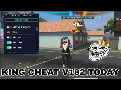 the king cheat v182 | free fire mod menu | free fire hack | the king cheat I'd ban problem