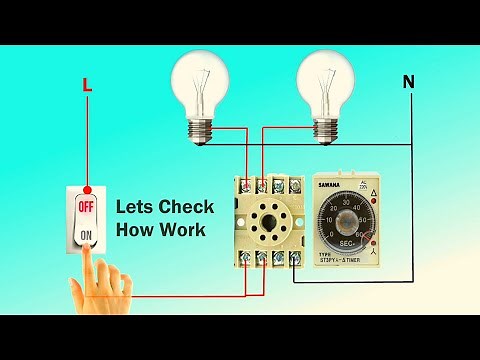 On Delay Timer Circuit Diagram | Star Delta Timer Working & Connection