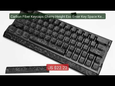 Carbon Fiber Keycaps Cherry Height Esc Enter Key Space Key Personal... — Top Rated 2026 | Buy Now!