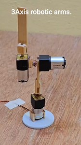 A 3-axis robotic arm can be built using DC motors. #electronics #robotics #circuitdesign #facebookreelsviral | Electronics & Electricals