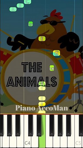 🎹 Super Simple Songs – The Animals On The Farm | Piano Tutorial Short