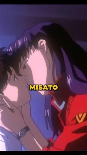 Why Misato kissed Shinji #anime #manga #evangelion #weeb #asuka #reiayanami