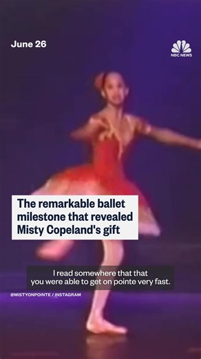 She broke barriers at the highest level of ballet. As part of our Great Americans series, where we spotlight Americans whose achievements have positively impacted their communities, Tom Llamas sits down with Misty Copeland. Watch the interview tonight on Nightly News.