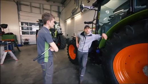 Hands-On Tractor Maintenance in Workshop Setting