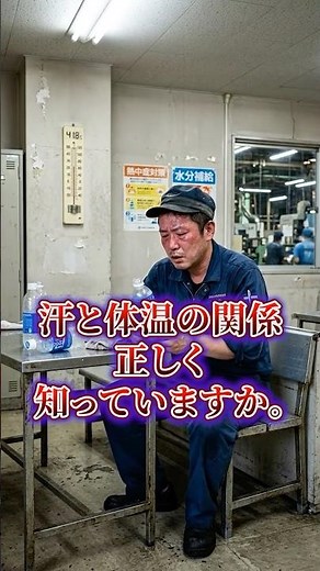 汗が出ていても熱中症になる理由、知ってますか？ #製造業 #熱中症 #熱中症対策 #建設業 #安全教育