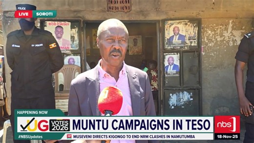 The Alliance for National Transformation (ANT) presidential candidate, Gen. Mugisha Muntu, is expected to continue his vigorous campaign trail across the Teso sub-region as he seeks to consolidate support ahead of the 2026 general elections. #UgVotes2026 #NBSUpdates
