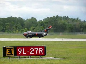 F4 Phantom and MIG 17 Take-off with Afterburners