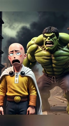 Hulk Vs Sitama .Epic Battle #anime#short#marvel