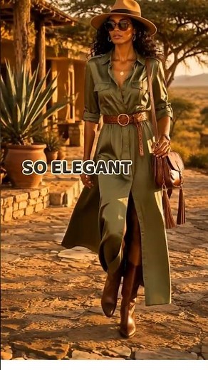 🌿 Safari🦒 Outfits You'll Love ✨ #fashionshorts #safaristyle