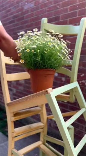 DIY Flower Tower Using Old Chairs | Creative Garden Planter Idea | Garden Decor
