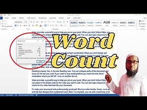 Check your word count in Microsoft Word 2013