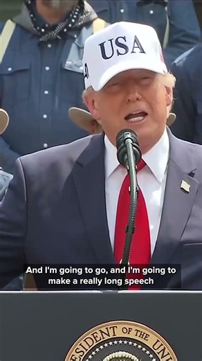 President Trump to give long speech on 4th of July in spite of 107 degree heat "I can do anything"