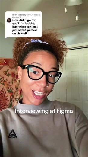 Replying to @Ebony Byrd-Jenkins my job hunt continues 🫡 #jobsearch #interview #figma