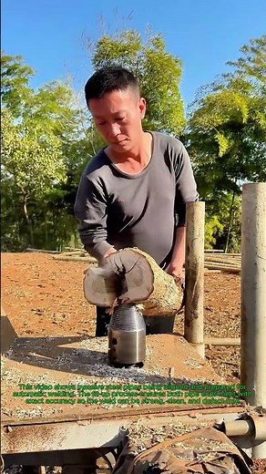 Insane Power Watch This Machine Tear Through Knots with a Screw Splitter: Log Splitting Machine