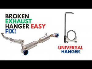 How To Fix A Broken Exhaust Hanger With A Universal Clamp On Exhaust Hanger | Muffler Repair | DIY