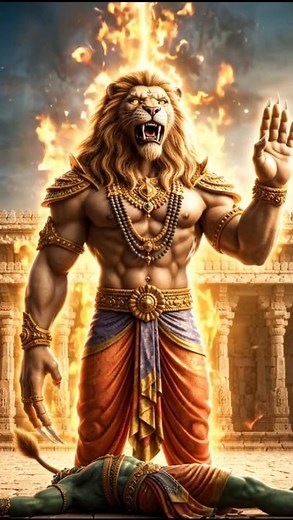 Mahaavatar Narasimha Destroy The Intelligent Demon king! #narasimha #mythology #hindu #hindugod