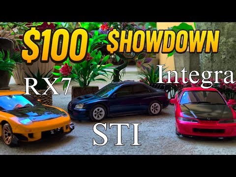 Subaru vs RX7 vs Integra – Battle of the $100 RC Cars