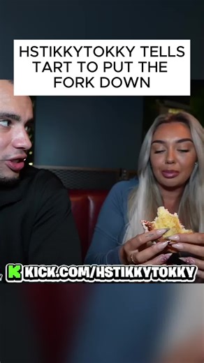 HSTIKKYTOKKY TELLS GIRL TO PUT DOWN THE FORK #hstikkytokky #fyp