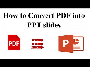 How to Convert PDF into Powerpoint