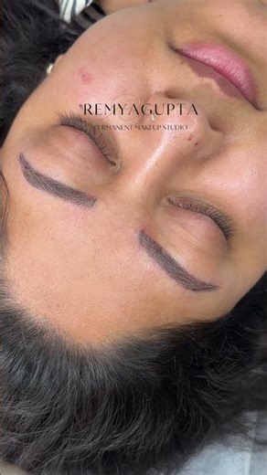 Microblading Before & After | Natural Hair Stroke Brows | Delhi PMU Artist